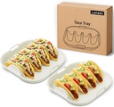 Silicone Taco Plates Set of 2 – Non-Slip & Heat-Resistant Taco Holder for Parties, Picnics & Family Dinners