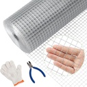 1/2inch 36Inch（H）x100Ft（L）19 Gauge Hardware Cloth Chicken Wire Fencing Hot-Dipped Galvanized Welded Chicken Wire Mesh Roll Metal Fence for Poultry Cage Home Improvement Projects