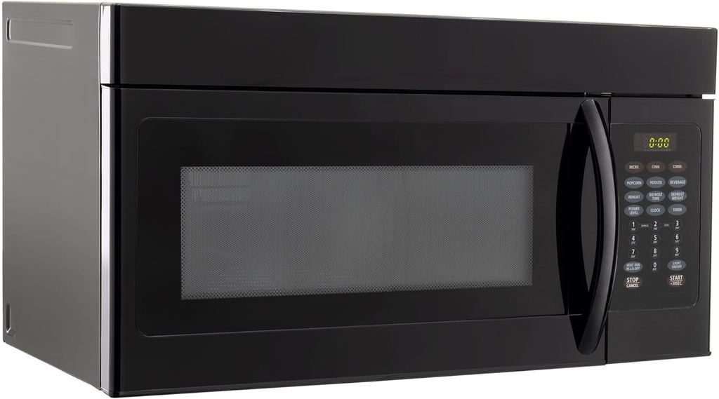 Tough Grade 1.48 Cu. Ft. Over-the-Range Convection Microwave Oven | 120V | Touchpad Controls, +30 Sec Instant Start, Rear Vent Option, 13.5" Turntable (Black)