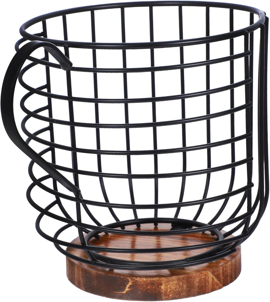 LIFKOME Coffee Storage Organizer Iron Frame Multi-Purpose Display Stand for Fruits and Coffee Capsules Convenient Countertop Holder for Kitchen and Café