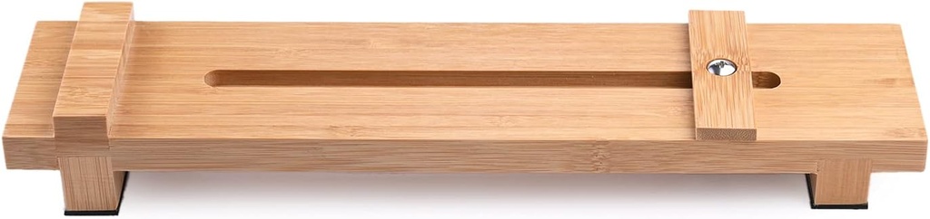 Sharpening Stone Whetstone Holder with Adjustable Slider Heavy Base, 5-1/2-Inch to 9-Inch,Easy Honing,Stainless steel hardware accessories,Bamboo Material