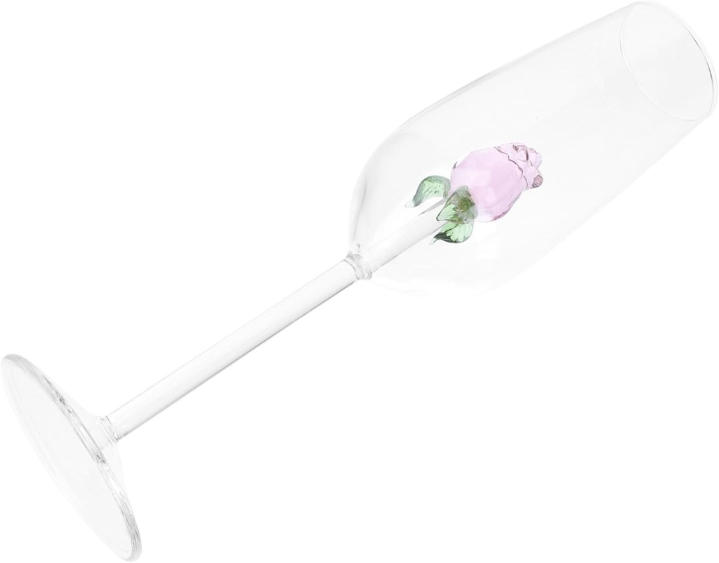 Homoyoyo Burgundy Wine Glasses 1pc Glass Crystal Goblets Party Use Wedding Toasting Glass