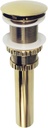 Fauceture EV8212 Kingston Coronel Push Pop-Up Bathroom Sink Drain Without Overflow, 1-1/4" O.D. tailpiece, Polished Brass