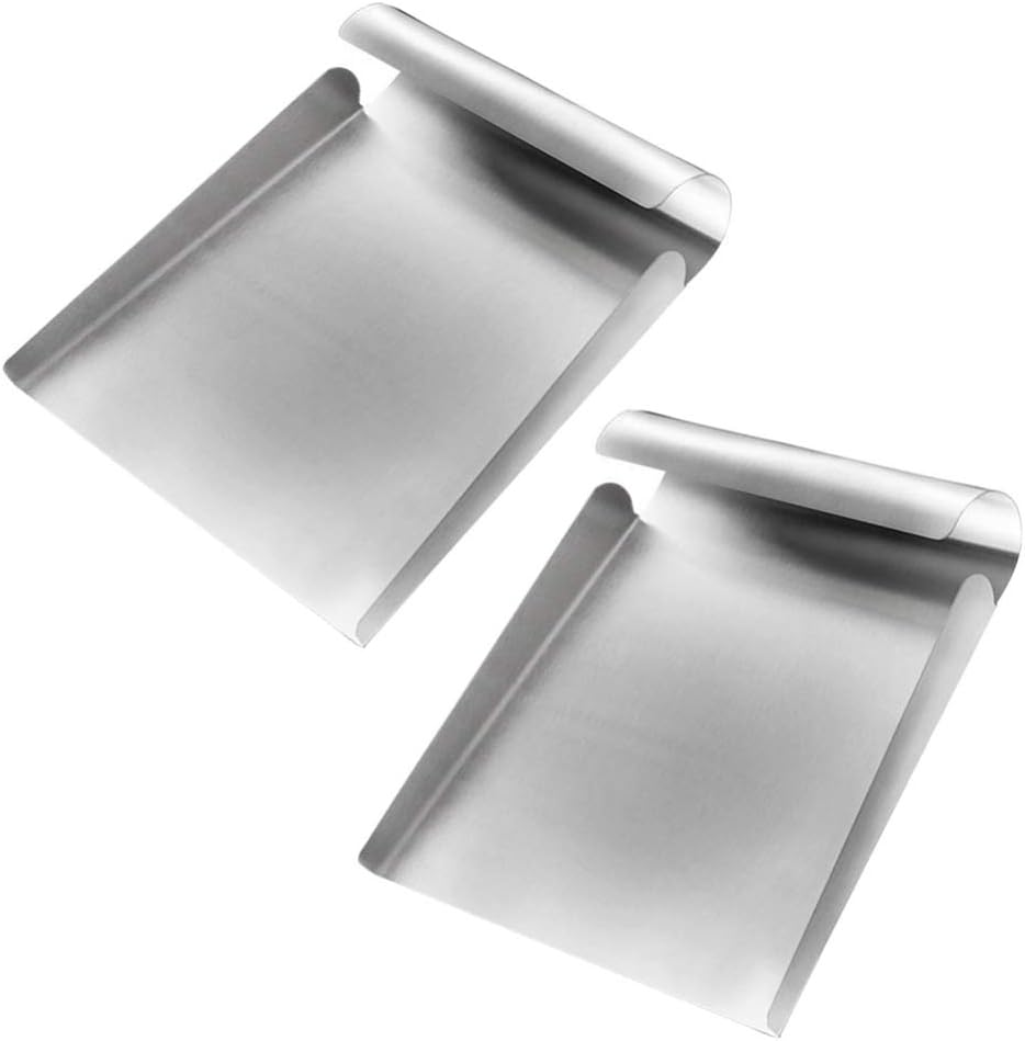 DOITOOL Useful Ice Scoops for Kitchen: 2pcs Stainless Steel Food Scoops and Easy to Clean
