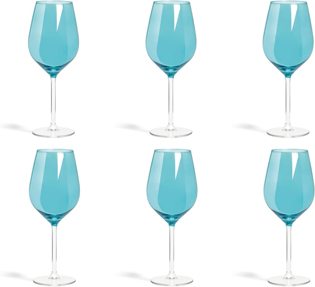Brunch Time Chalice Set of 6 Scratch Azzurro
