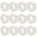 OWLKELA 12 Rolls Matte Adhesive Tape, Matte Finish Invisible Tape, Foggy Translucent Tape Great for Correction and Labeling, Compatible with Standard Tape Dispenser, 0.7 in x 1000 Inches