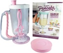 Pancake Batter Dispenser, 2 in 1 Batter Blend Mixer and Dispenser, Batters Dispensers Hand Blender Stirring Mixer Separator, Pancake Baking Cupcakes Waffle Muffin Mix Crepes Cake Maker with Measuring