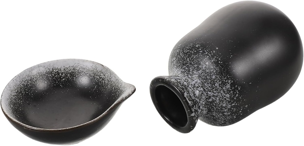 Amosfun 1 Set Traditional Tokkuri Bottle Sake Glasses Elegant Minimalist Design Dishwasher Microwave Safe Complete Drinking Wine Tasting