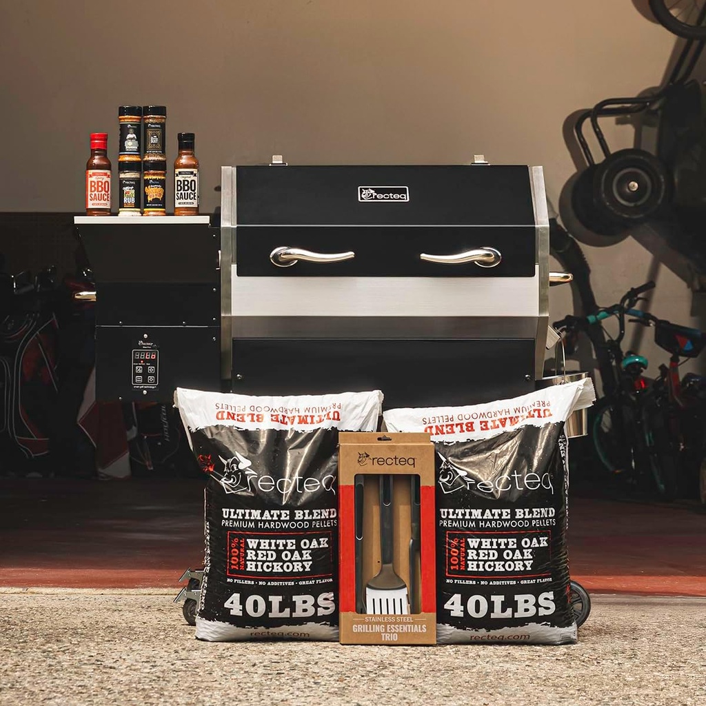 recteq pellet smoker grill Weekend Warrior Bundle, Wood Pellet Grill Smoker, Outdoor Grills & Smokers, 740 Sq. In. Cooking Area, 18 lb hopper