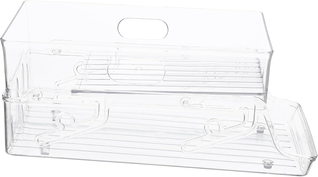 PRETYZOOM Multi-Function Can Organizer Fridge Drink Rack Soda Can Dispenser Easy Access Storage