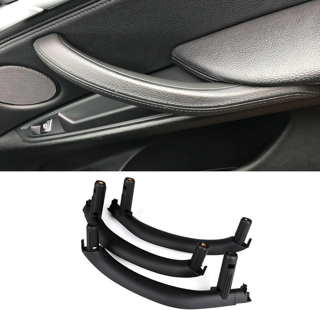 Automobile Door Handles Cover Fit for BMW X5 F15 F85 14-18 / X6 F16 F86 15-19 Car Interior Door Pull Handles Replace Cover 50i M Sport 35d 35i 40e 50i (Black)