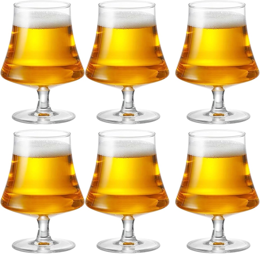 Wine Glasses, 6 Pack 15 oz Handmade Premium Crystal Red & White Wine Glasses with Italian Style Unique shape, Long Stemmed Drinking Glasses for Champagne, Cocktail