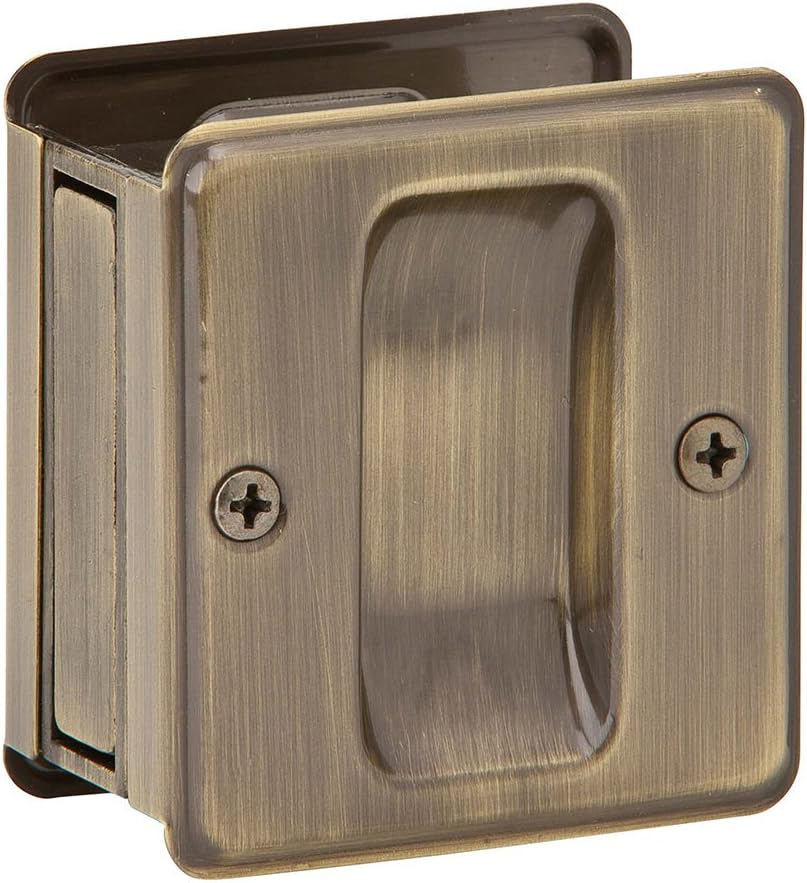 Ives by Schlage 990A5 Sliding Door Pull Antique Brass