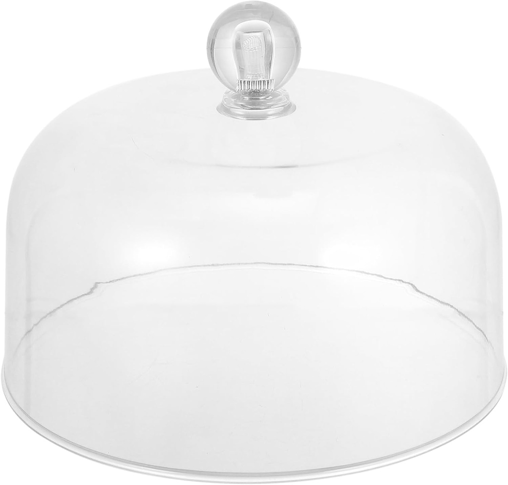 Home Decor Cake Stand Cover Plastic Cake Dome Cover Pastry Display Cloche with Knob Food Plate Lid Dessert Display Platter Cover Food Screen Protector for Bread Pizza S Rustic Home Decor