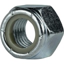 Fastenere Nylon Insert Hex Lock Nuts - #8-32 (100-Pack) Grade 2, Zinc Plated Steel & Clear Finish, Vibaration-Resistant, Durable Multi-Use Hardware Nuts - Secure Fastening w/Hex Socket Drive