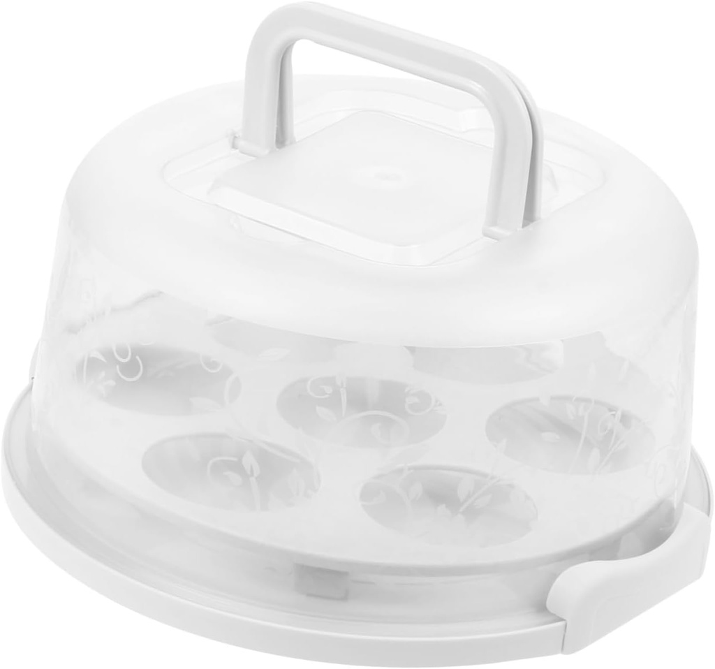 1set Handheld Transparent Cake Box Design Portable Bakery Packaging for Birthday Desserts Lightweight and Construction for Celebrations and Events