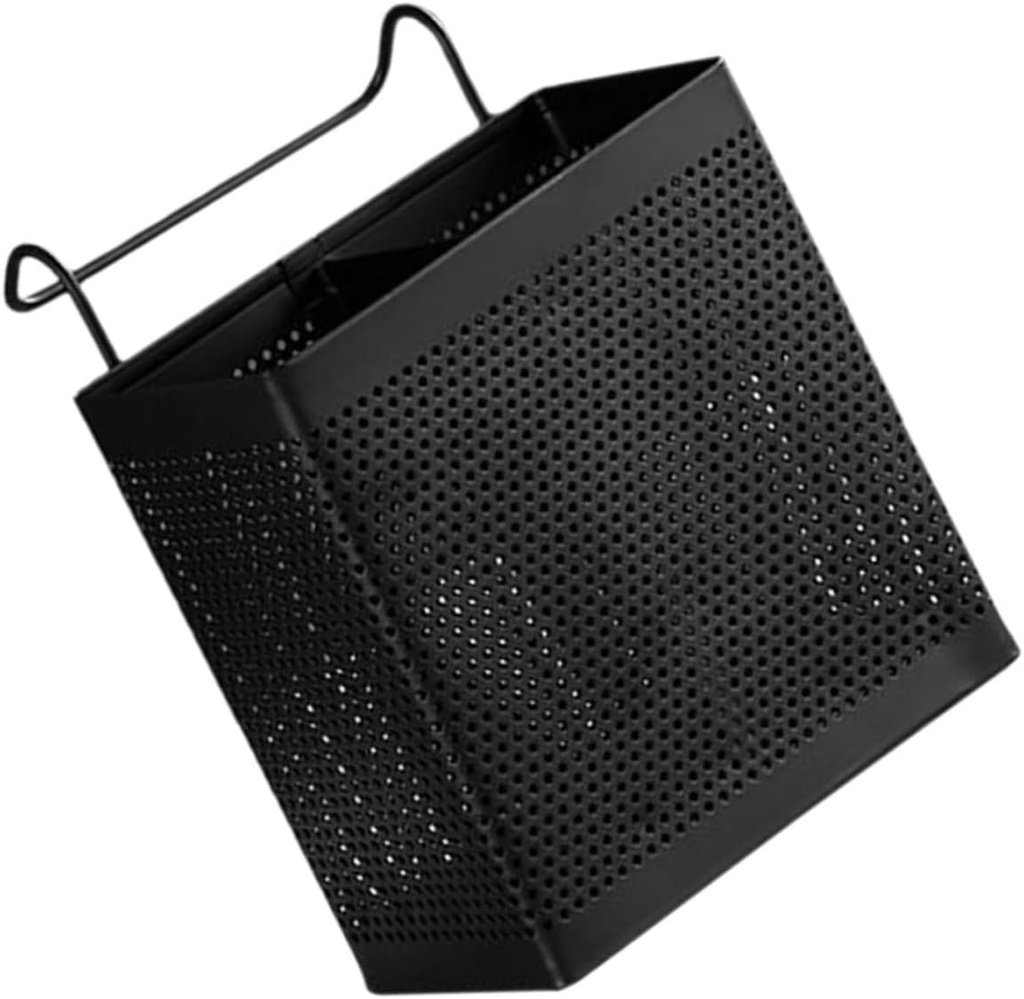 PRETYZOOM Sturdy Stainless Steel Chopstick Holder with Draining Dual Compartment Hanging Kitchen Utensil Organizer Resistant Spoon and Cutlery Storage for Countertop Neatness