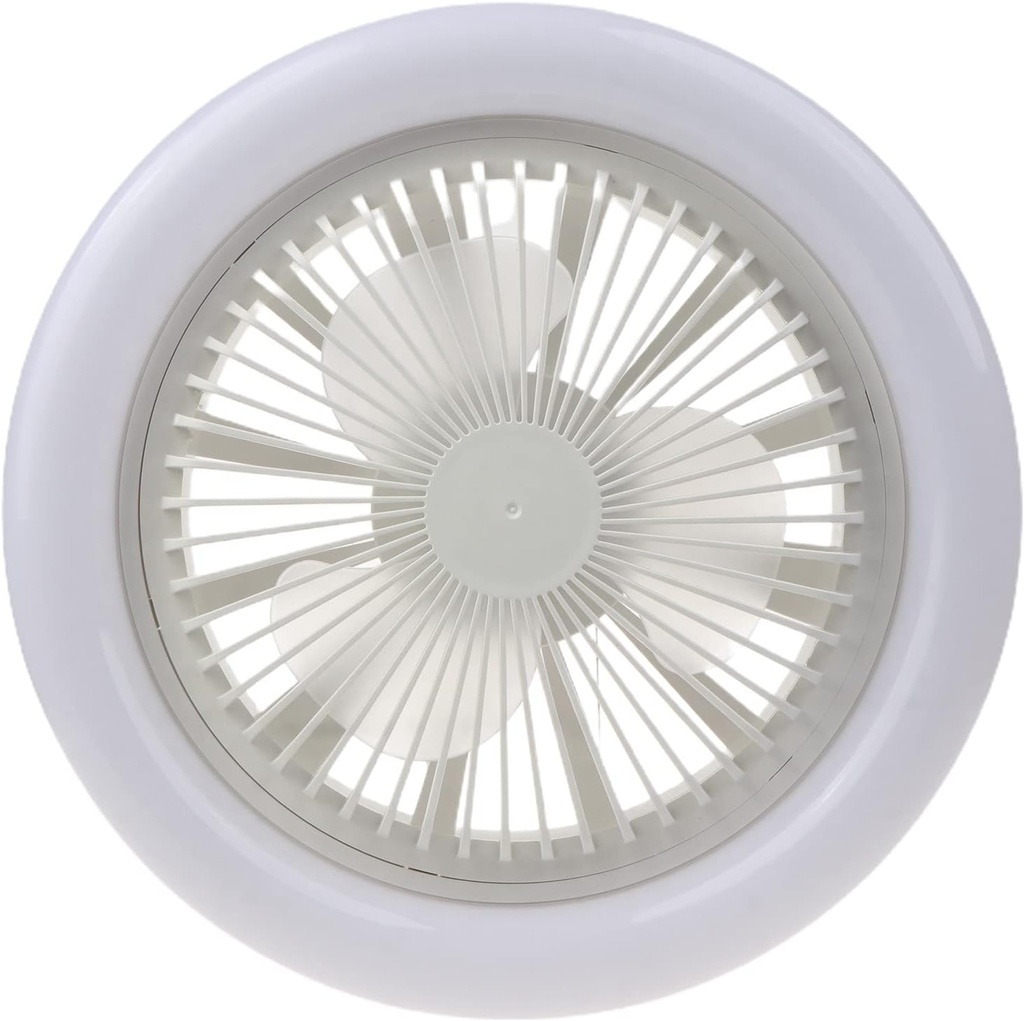 2-in-1 Fan Lamp E27 LED Light 30W Ceiling Fan 3-Gear Adjustable 85V-265V for Nursery Home Office Bedroom Kitchen