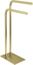 Kingston Brass SCC8007 Edenscape Pedestal Dual Towel-Rack, Brushed Brass