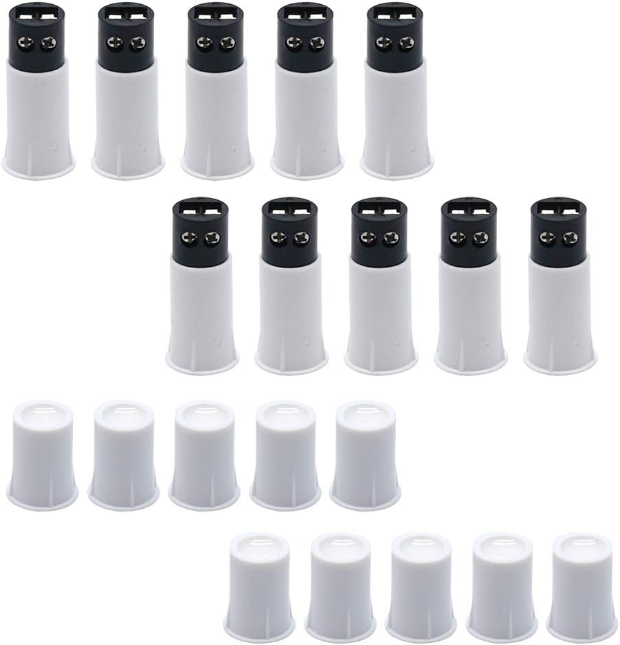10Sets MC-33C Recessed Alarm Magnetic Reed Switch Door Window Security System NC Normally Open Door Sensor for Door and Window Sensor