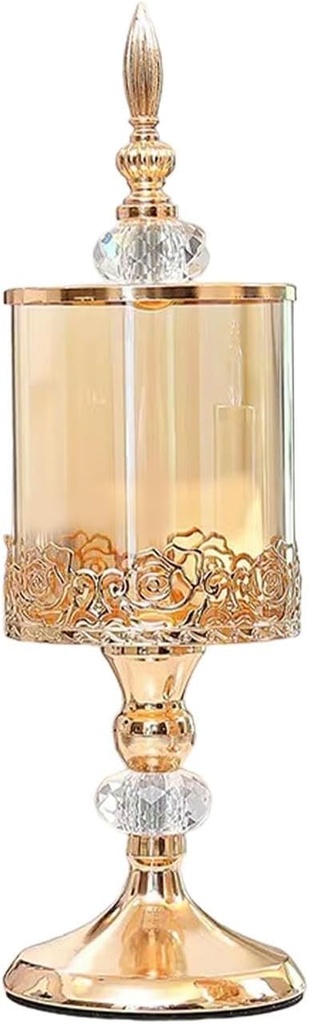 Glass Candy Jar Cookie Jar Candy Storage Jar Candy Box for Xams Desktop Kitchen Office, 11cmx29cm