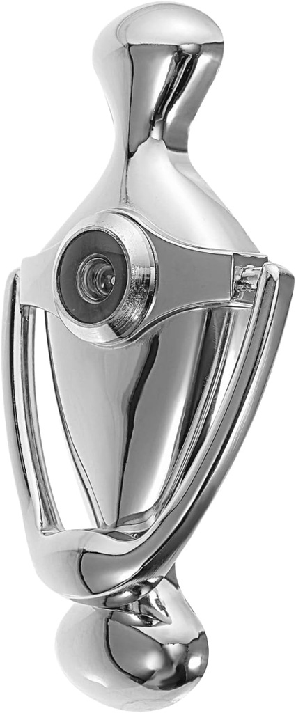 LIFKOME Front Door Peephole Viewer Cat Eye Knocker Modern Door Knocker Peephole Zinc Alloy for Home