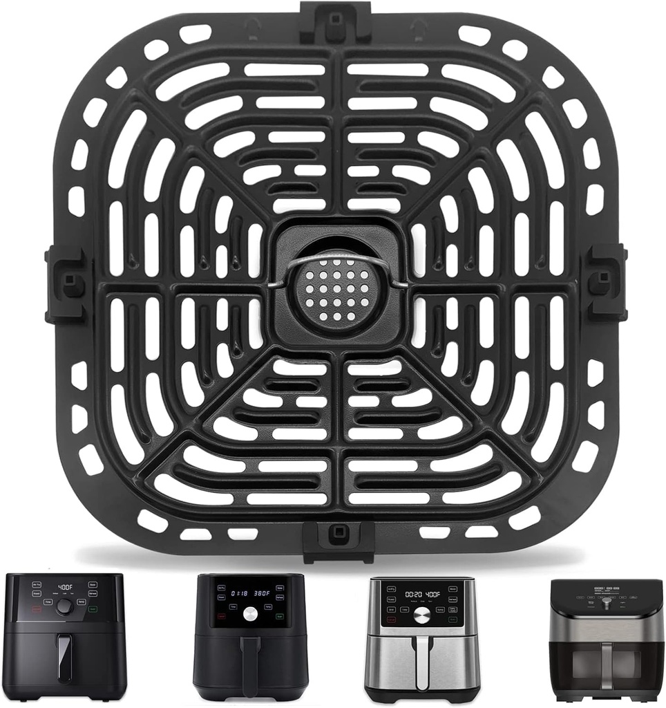 Air Fryer Replacement Parts for Instant Pot Vortex 6 in 1 5.7QT 6 QT, Air Fryer Accessories Tray Grill Pan Plate Crisper Plate Rack Parts,Dishwasher Safe