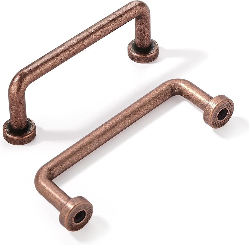 khtumeware 10 Pack 3 inch Hole Center Antique Copper Cabinet Pulls Vintage Cabinet Handle Kitchen Hardware Farmhouse Vintage Dressing Table Drawer Handle Classic Wardrob.