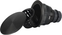 Kitchen Sink Drain Assembly,Black Sink Strainer Opening 3 1/2",Black Kitchen Sink Drain with Removable Basket