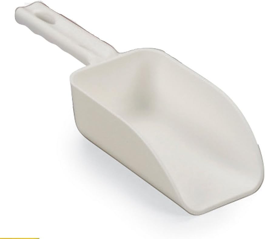 Large Hand Scoop, White, 15 x 6-1/2 In