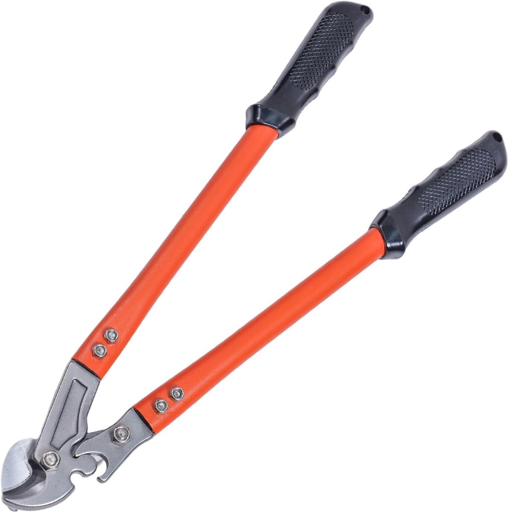 18 Inch Heavy Duty Cable Cutter with Ergonomic handle, Industrial Strength Cutter for Copper and Aluminium Cables and Ropes