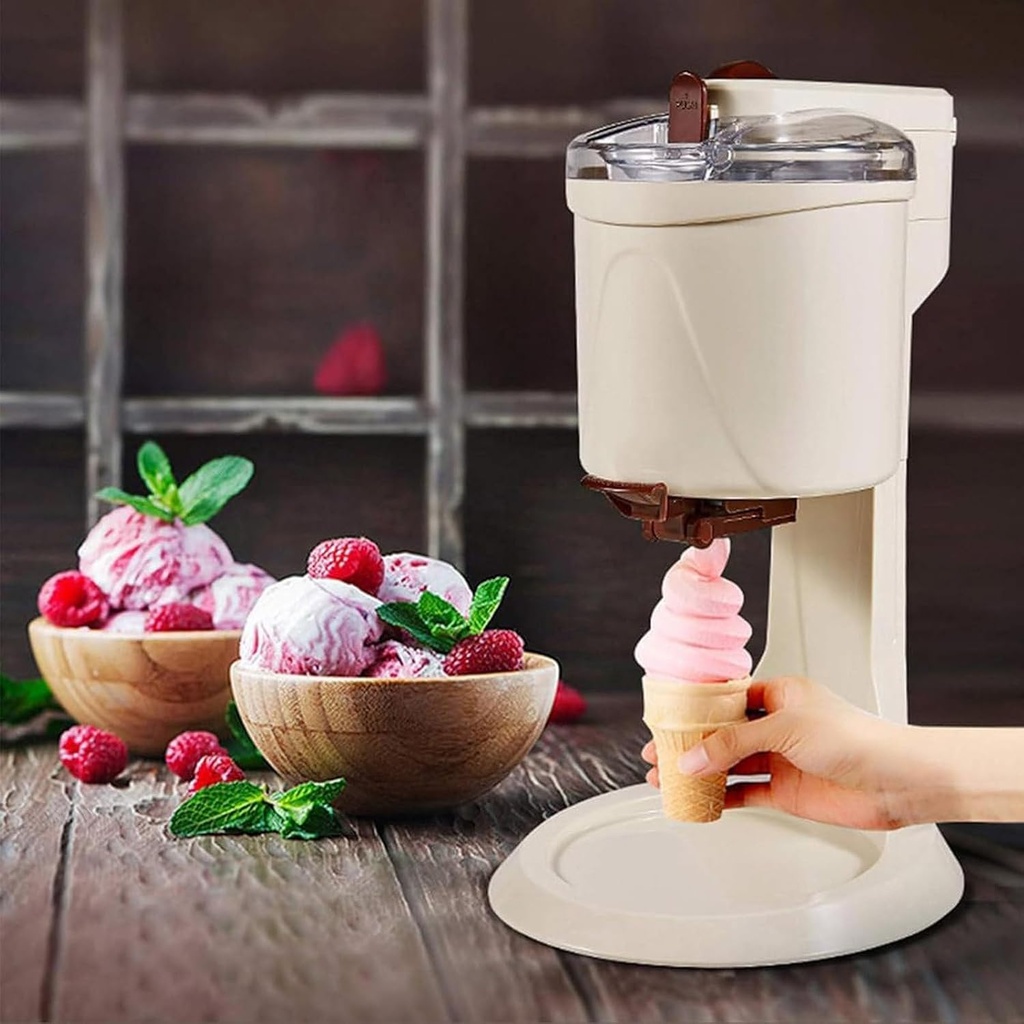 Ice Cream Machine Yogurt Ice Cream Mixer, Milkshake Ice Cream Mixer Swirl Ice Cream Machine One Click Start