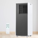 Portable Air Conditioner for Small Spaces - 8,000 BTU, 3-In-1 Functionality, Cools Up to 350 Sq.Ft, Remote Control, Digital Display, 24-Hour Timer, Caster Wheels,Dark Gray