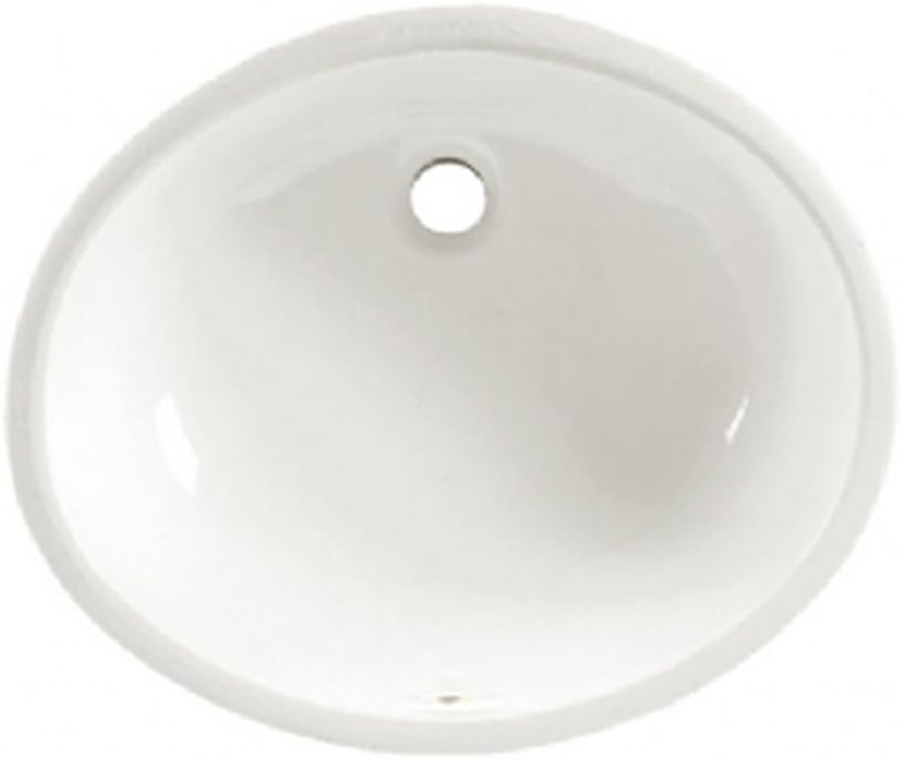 American Standard 0495.300.020 Ovalyn 17-1/8 by 14-1/8-Inch Under Counter Lavatory Sink, White