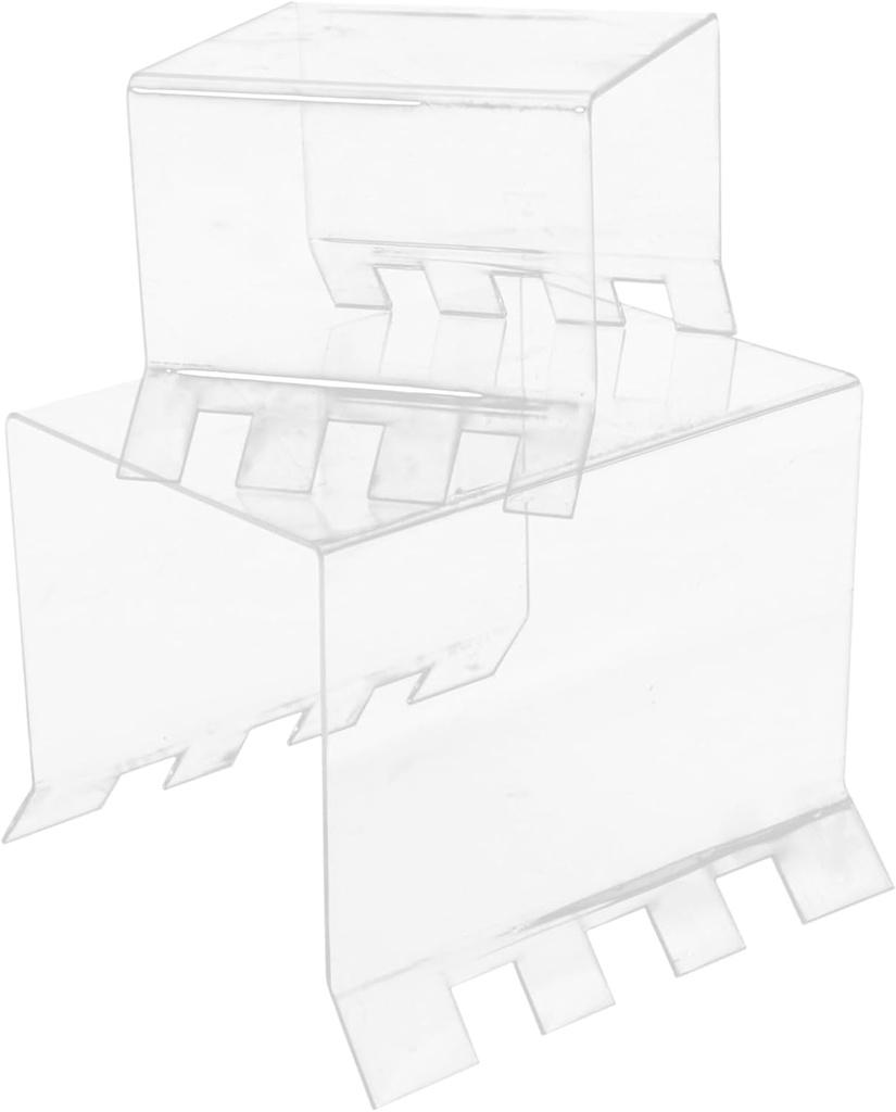 Garneck 2pcs Sturdy Acrylic Food Prep Bag Holder Zipper Bag Holder Stand and Pour Rack