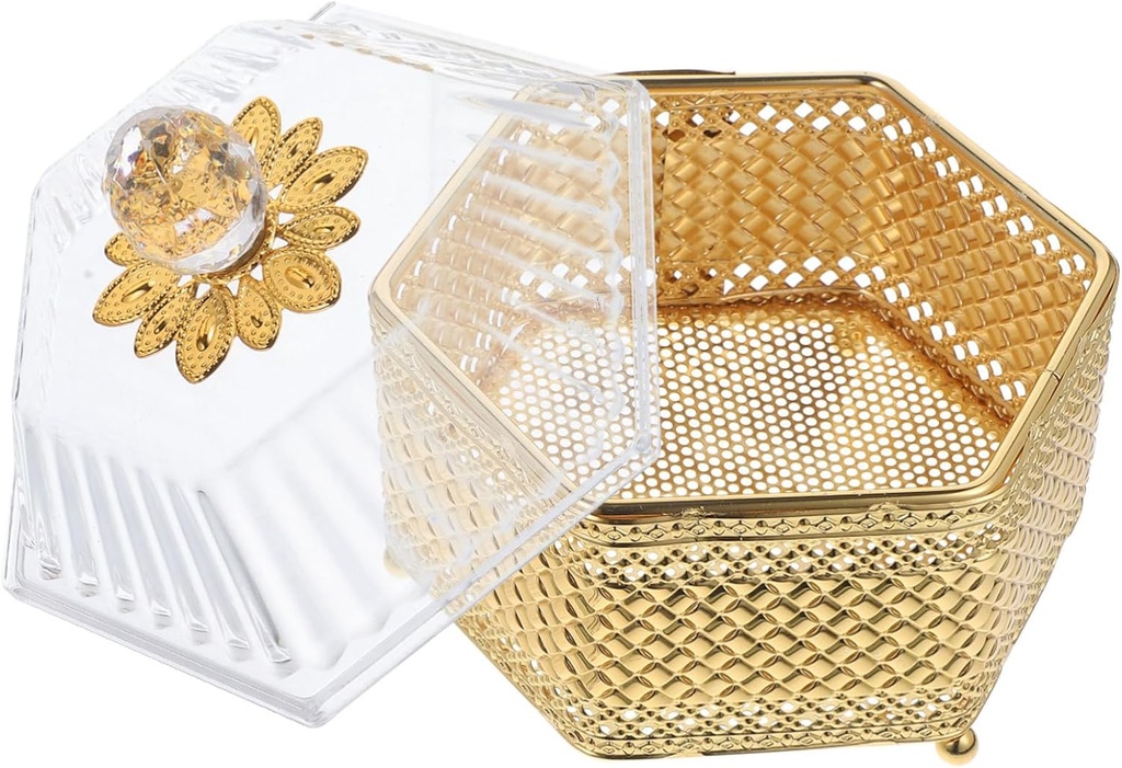 Ciieeo Stylish Snack Storage Box Lid Candy Jar Cookie Jar Spice Kitchen Canisters Made of Safe Material