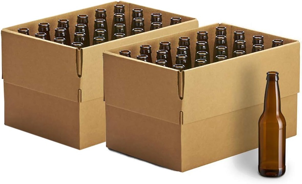 Monster Brew Home Brewing Supp Amber Beer Bottles (24 Pack), 12 oz (2-(Pack))