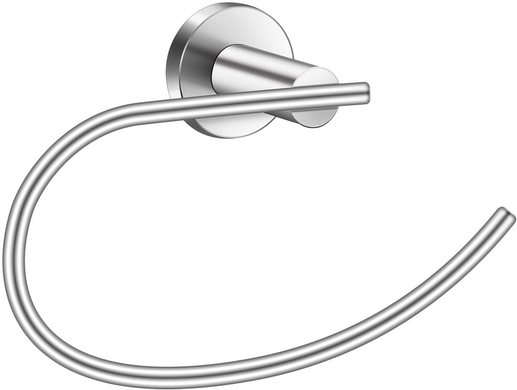 Polished Chrome Towel Ring Heavy Duty Rust Proof Stainless Steel and Zinc Alloy Bathroom Wall Mount 9.45 x 5.71IN Oval Hand Towel Holder for Washcloth Toilet Tissue Paper and Wet Towel, 1Pack