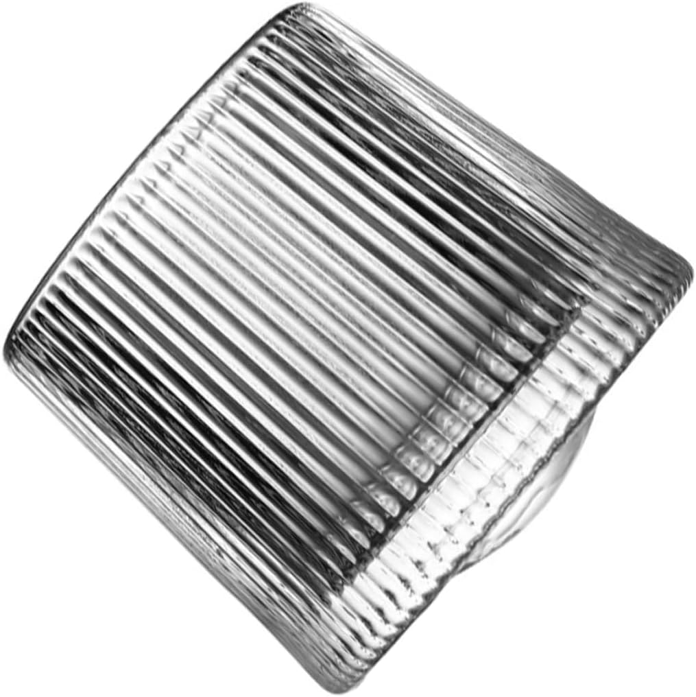 Tumbler Whiskey Glass with Unique Ribbed Design Rotating Wine Cup for Whiskey and Cocktails Stylish Bar Glassware for Home and Pub Use