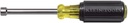 Klein Tools 630-6MM 6 mm Nut Driver, Made in USA, 3-Inch Hollow Shaft and Cushion Grip Handle