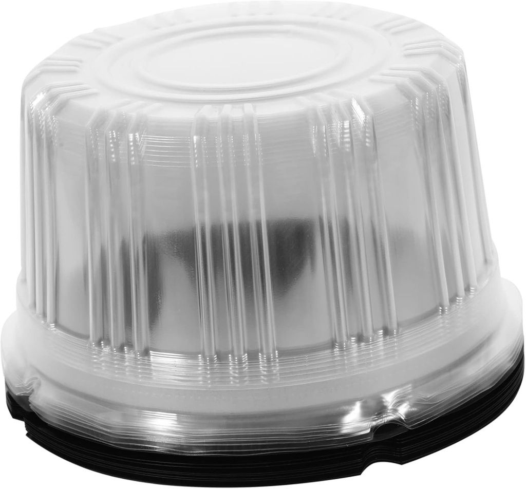 VICASKY 10Pcs Clear Plastic Cake Containers with Lids Transparent Food Packaging Boxes for Cake Slices Dessert Storage Party Supplies and Gift Presentation