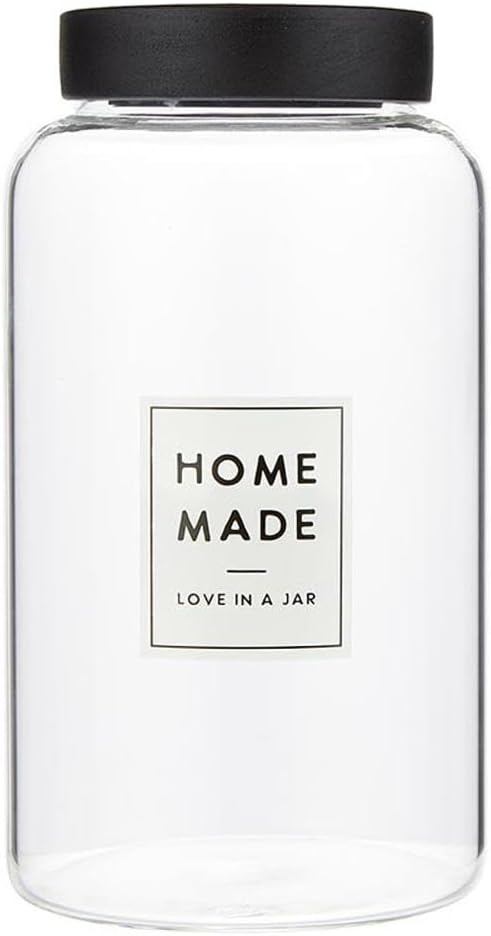 Santa Barbara Design Studio Food Storage Container Glass Pantry Canister, 85-Ounce, Homemade
