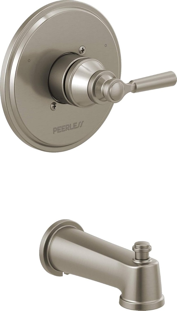 Peerless PTT14123-BN Westchester Tub Only Trim Single Handle 14S, Brushed Nickel