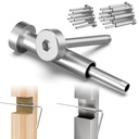 BLIKA 10 Pairs Invisible Cable Railing Kit, 1/8" Invisible Receiver and Swage Stud End for 2"x2", 3"x3", 4"x4" Wood/Metal Posts, Swage Tensioner 1/8", Cable Railing Hardware