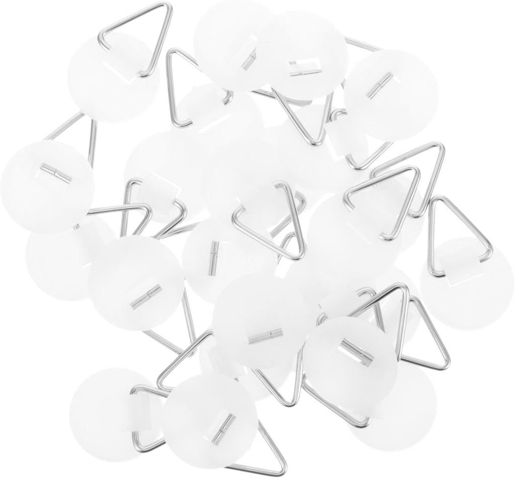 50pcs Invisible Round Hook Plate Hangers Bowl Wall Hanger for Plates Storage