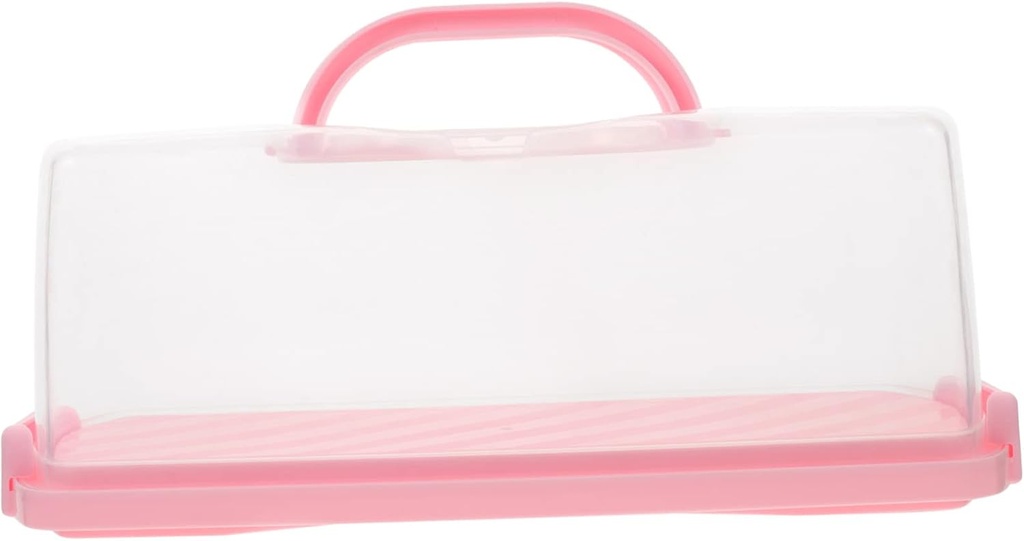 Kichvoe Portable Cake Carrier Box Bread Bin Design Reusable Food Safe Storage Container Lock for Cakes Cupcakes Desserts Lightweight and Easy to Clean