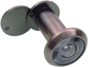 Copper Door Viewer Peephole with Pry-Resistant Design Wide Angle Viewing Rear Cover Bronze for Home Office Hotel Security