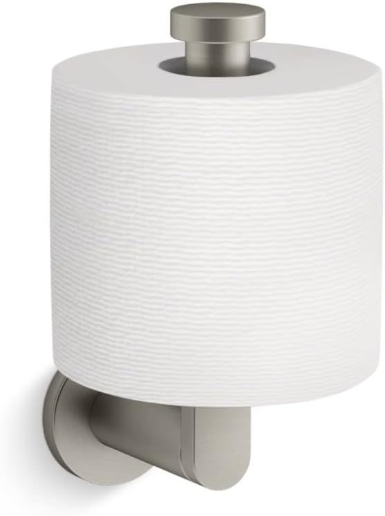 Kohler K73148-BN Composed Wall Mounted Euro Toilet Paper Holder Vibrant Brushed Nickel