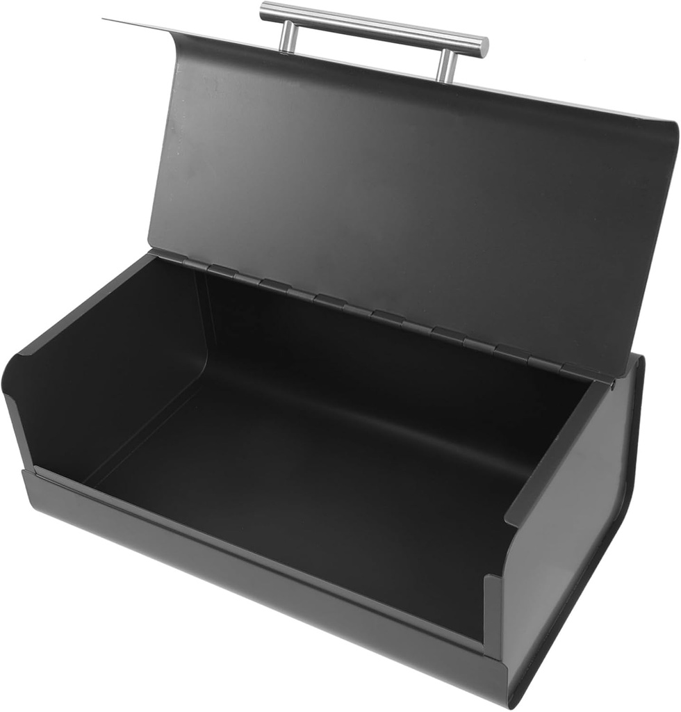 Retro Iron Bread Box Multi-Function Kitchen Storage Container Lid for Household Use Food Holder for Desktop Countertop Organization