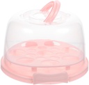 1Set Clear Cake Carrier with Lid Handheld Dessert Keeper Sturdy Pastry Box for Cake Cupcake and Dessert Storage Handles for and Protection